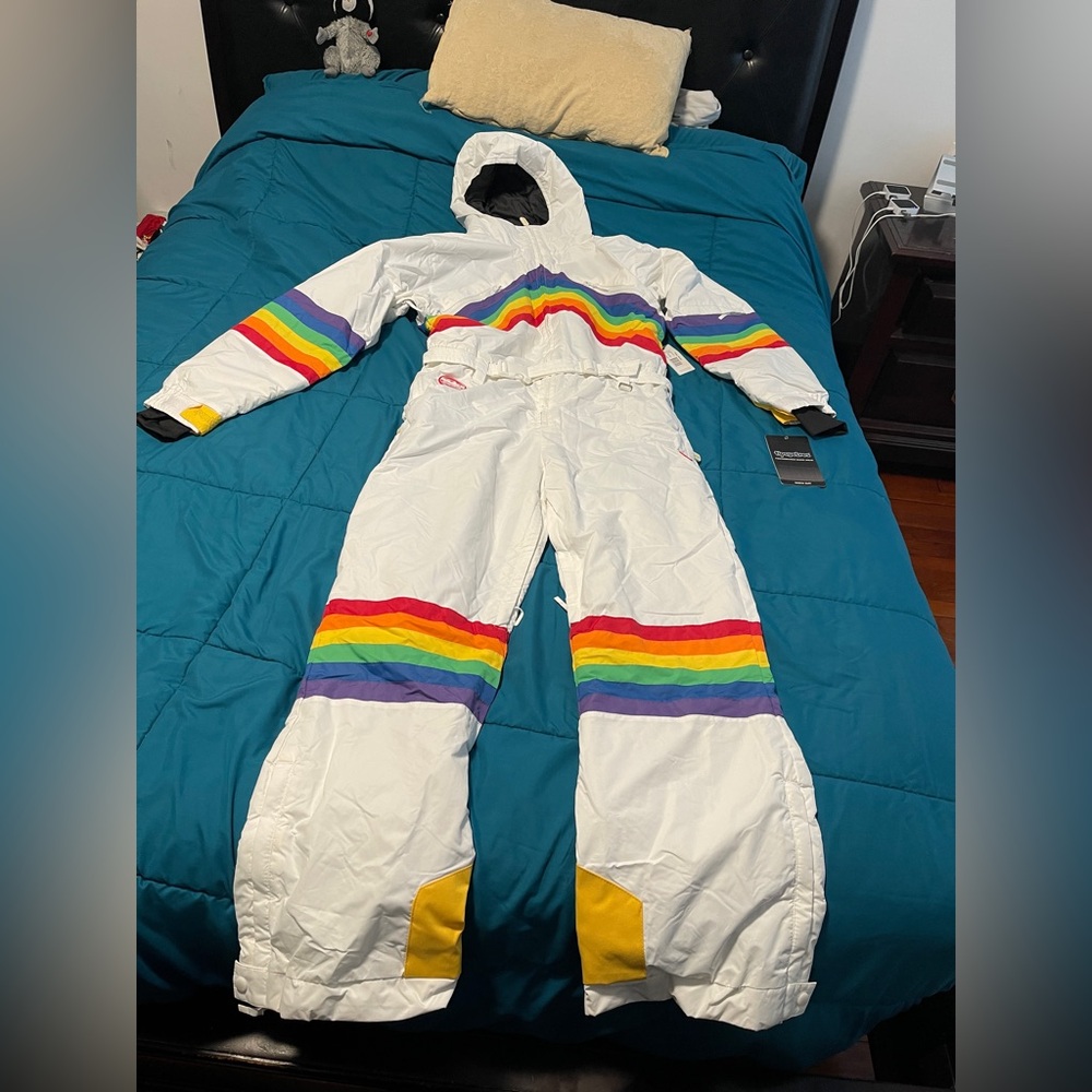 Mens tipsy elves snow suit L